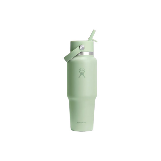 Hydro Flask Wide Mouth Flex Straw Cap Aloe reseflaska, 946 ml