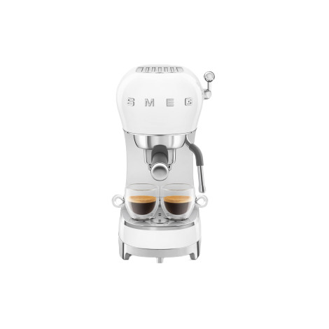 Smeg ECF02WHUK 50’s Style Espresso Coffee Machine – White