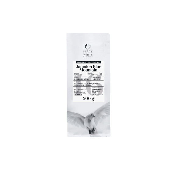 Kawa ziarnista specialty Black Crow White Pigeon Jamaica Blue Mountain, 200 g