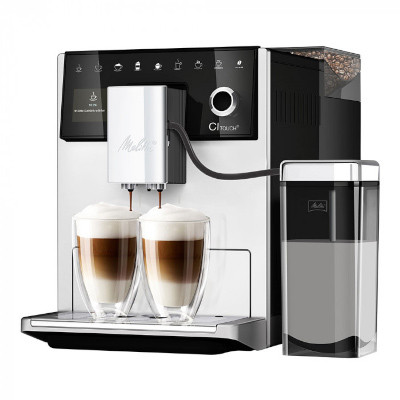 Melitta CAFFEO CI Touch F630-101 Helautomatisk kaffemaskin bönor – Svart&Silver