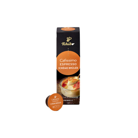 Capsules de café pour les systèmes Tchibo Cafissimo / Caffitaly Tchibo Caffisimo Espresso Crème Brûlée, 10 pcs.
