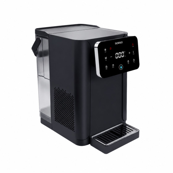 Dyspenser do gorącej i zimnej wody SORSO Flow Duo – 4 l, 2400 W, czarny
