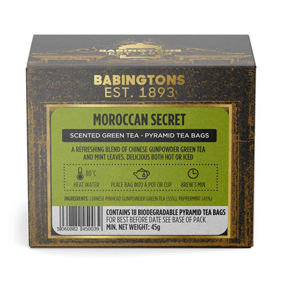Vihreä tee Babingtons ”Moroccan Secret”, 18 kpl.