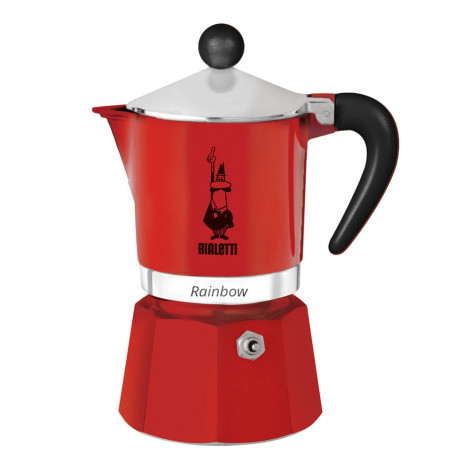 Machine à café Bialetti Moka Rainbow 3-cup Red