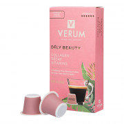 Koffeinfria kaffekapslar för skönhetskaffe kompatibla med Nespresso® Verum ”Dély Beauty”, 10 st.