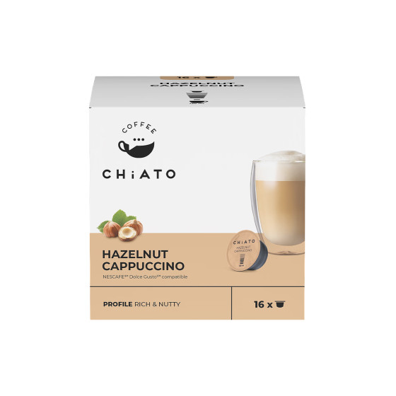 Kaffekapslar kompatibla med NESCAFÉ® Dolce Gusto® CHiATO Hazelnut Cappuccino, 16 st.