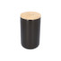 Ceramic container with a bamboo lid Homla DOWAN, 10 x 17 cm