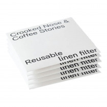 Reusable linen filter for Chemex coffee makers Crooked Nose & Coffee Stories