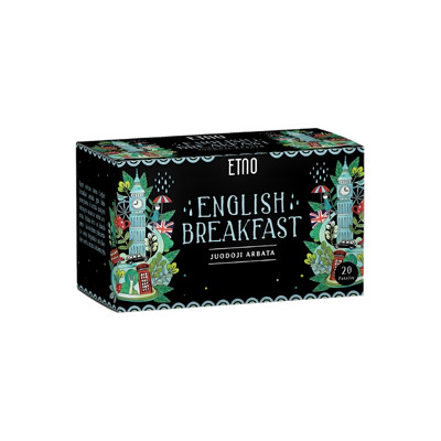 Schwarzer Tee ETNO English Breakfast, 20 Stk.
