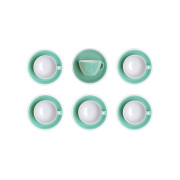 Cappuccino cup with a saucer Loveramics Egg Mint, 6 x 200 ml