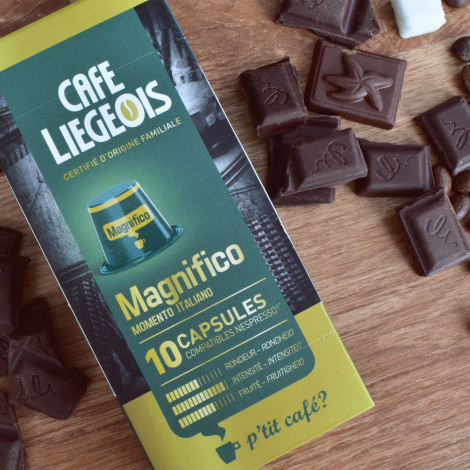 Nespresso® koneisiin sopivat kahvikapselit Café Liégeois ”Magnifico”, 10 kpl.