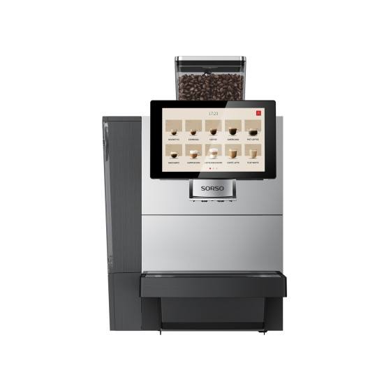Ekspres automatyczny SORSO Professional F100 – do biura, srebrny