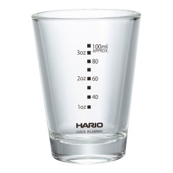 Kaffeeglas mit Aufdruck Hario, 140 ml