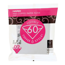 Witte papierfilters Hario “Misarashi V60-2”