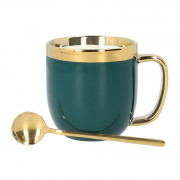 Cup with a spoon Homla “SINNES Emerald”, 280 ml