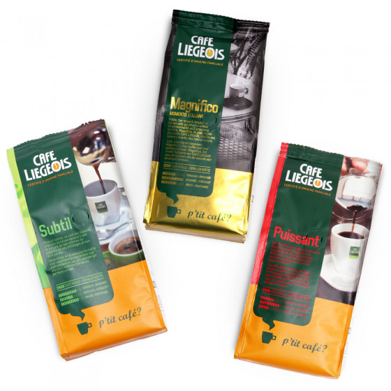 Ground coffee set Café Liégeois Image