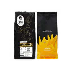 Kafijas pupiņu komplekts Kivu + Magnifico