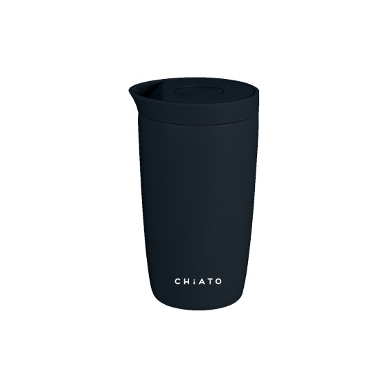 CHiATO Home dailySIP Space Black termosmugg för resor, 350 ml – svart
