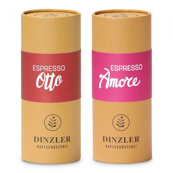 Kaffeebohnen-Set Dinzler Kaffeerösterei „Espresso Amore & Espresso Otto“, 500 g