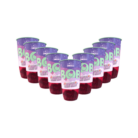 Bubble tea BOB Fruit Berry, 9 x 360 ml