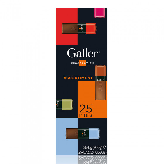 Šokoladinių batonėlių rinkinys Galler „Assortment“, 25 vnt. Šokoladinių batonėlių rinkinys Galler „Assortment“, 25 vnt.