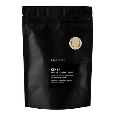 Grains de café de spécialité Goat Story Kenya Kiaga AA, 500 g