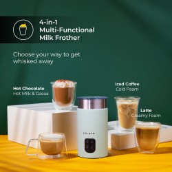 CHiATO milkPLAY Limited Edition sähköinen maidonvaahdotin – pistaasinvihreä