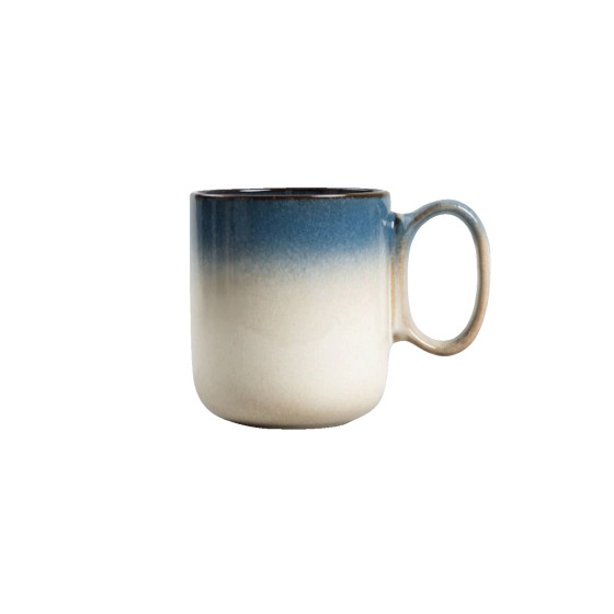 Kubek Homla MELFI Navy Blue Rim, 400 ml