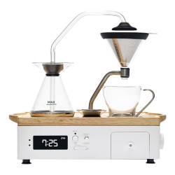 Coffee & tea alarm clock Joy Resolve “The Barisieur” (White)