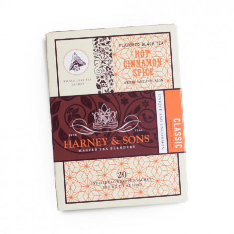 Zwarte thee met aroma’s Harney&Sons “Hot Cinnamon Spice”