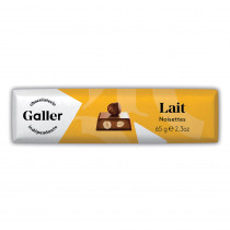 Šokolādes batoniņš Galler Milk Hazelnuts, 1 gab.