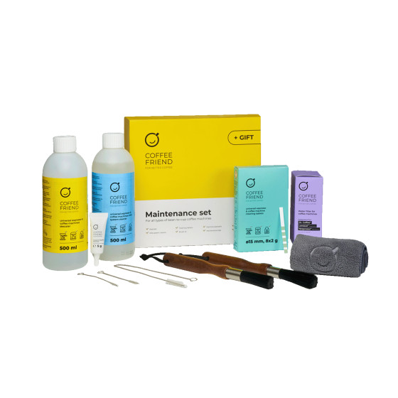universell underhållssats för kaffemaskiner från böna-till-kopp coffee friend