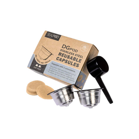 Reusable capsules compatible with NESCAFÉ® Dolce Gusto® Sealpod Duo Pack
