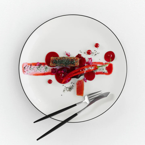 Talerz obiadowy Asa Selection À Table Ligne Noire, 26,5 cm