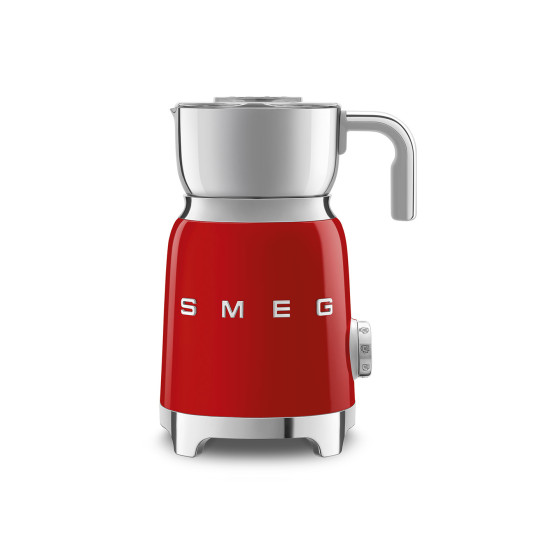 Electric Milk Frother Smeg MFF01RDUK 50's Style Red
