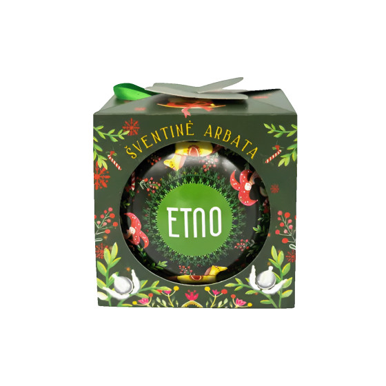 Weihnachtskugel mit schwarzem Tee ETNO, 60 g