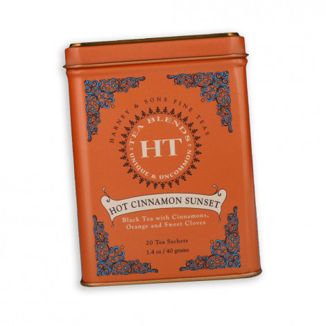 Aromatisoitu musta tee Harney&Sons ”Hot Cinnamon Sunset”, 20 kpl.