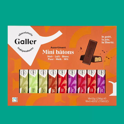 Šokoladinių batonėlių rinkinys Galler Mini Batons Assortment, 18 vnt.