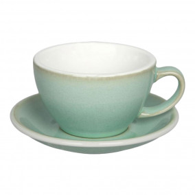 Café latte kopje & schoteltje Loveramics “Egg Basil”, 300 ml