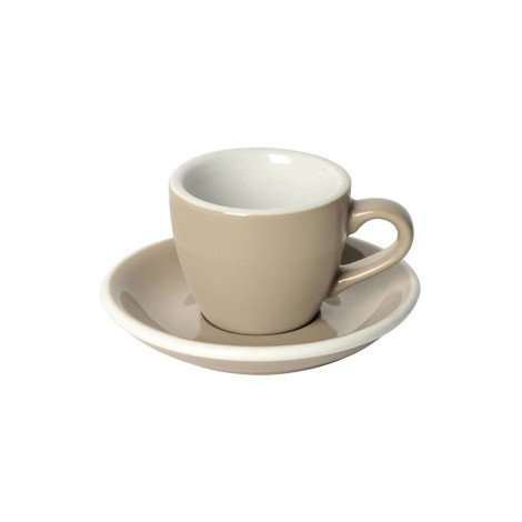 Espresso cup with a saucer Loveramics Egg Taupe, 80 ml