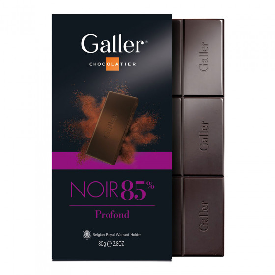 Šokolado plytelė Galler „Dark 85%“, 80 g Šokolado plytelė Galler „Dark 85%“, 80 g