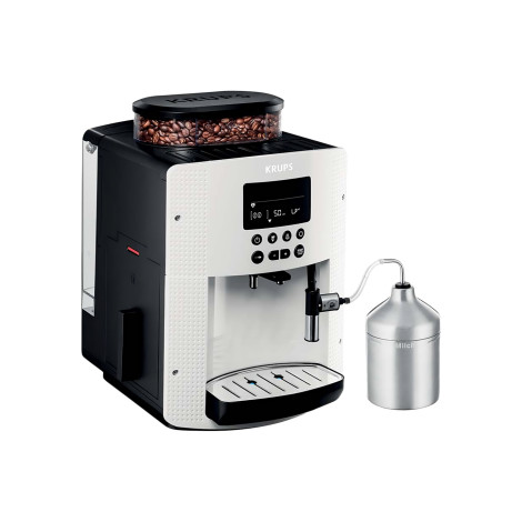 Krups Essential EA816170 Helautomatisk kaffemaskin med bönor – Vit