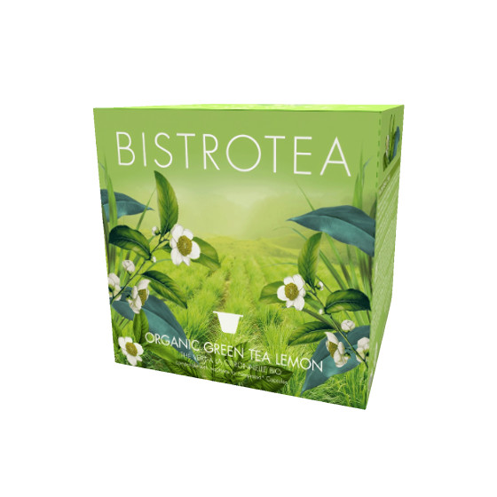 Bio-Teekapseln für Nespresso®-Maschinen Bistro Tea Green Tea Lemon, 50 Stk.