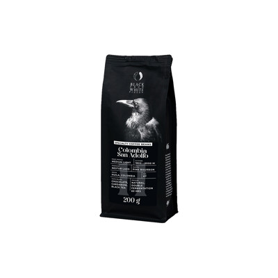 Specialty coffee beans Black Crow White Pigeon Colombia San Adolfo, 200 g