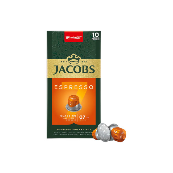 Jacobs Espresso Classico kawa w kapsułkach do ekspresów Nespresso®, 10 szt.