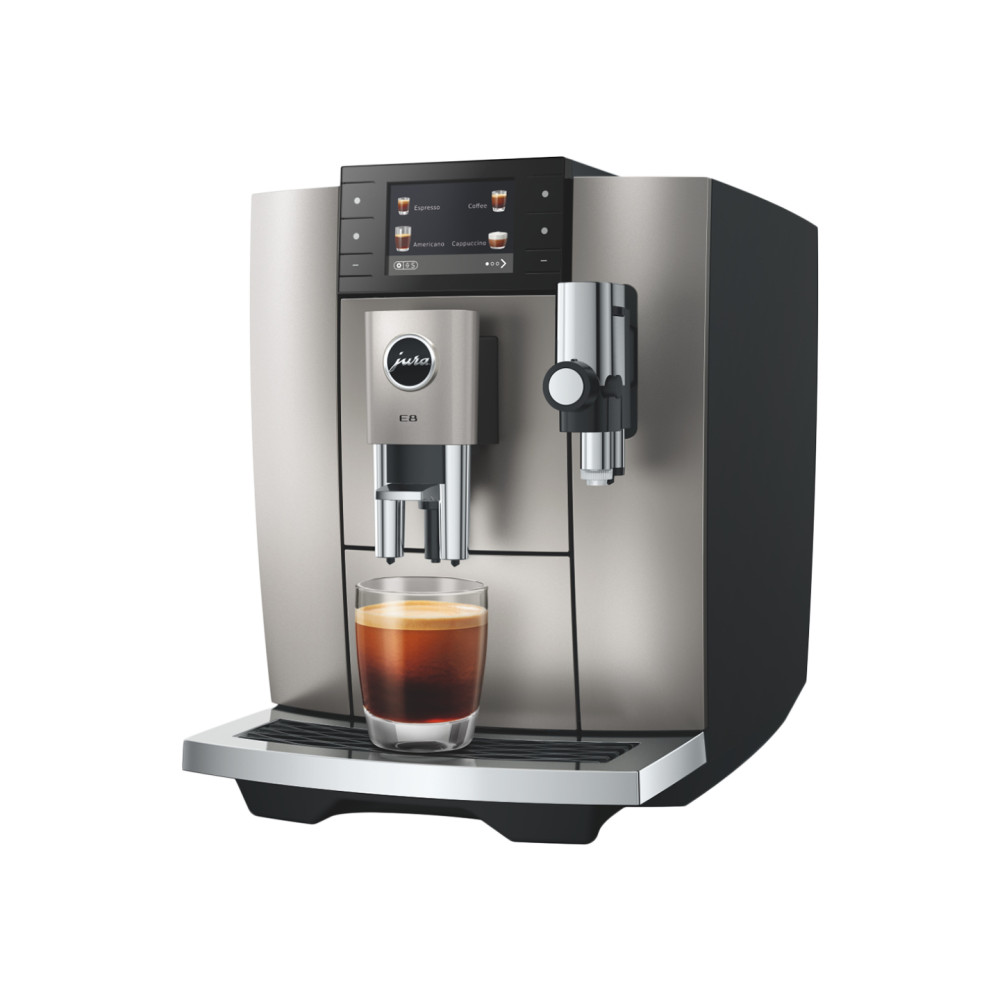 Jura E8 Midnight Silver (ED) automatinis kavos aparatas - sidabrinis