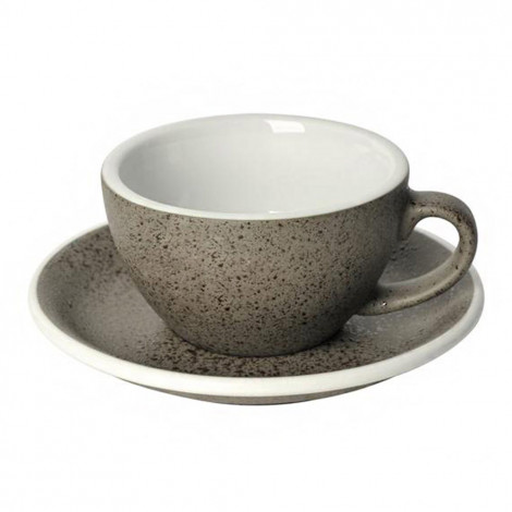Cappuccino cup with a saucer Loveramics Egg Granite, 250 ml