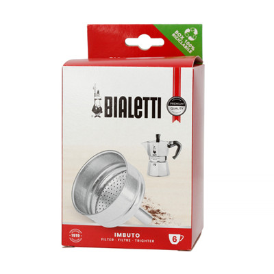 Ground coffee funnel for Bialetti moka pots (6 cup)