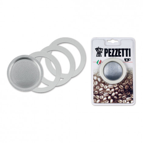 Kafijas pagatavotāja blīves Pezzetti „Blister 6-cup“