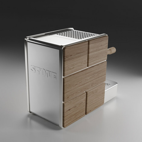 Kaffeemaschine Stone “Mine Premium Wood Chrome”